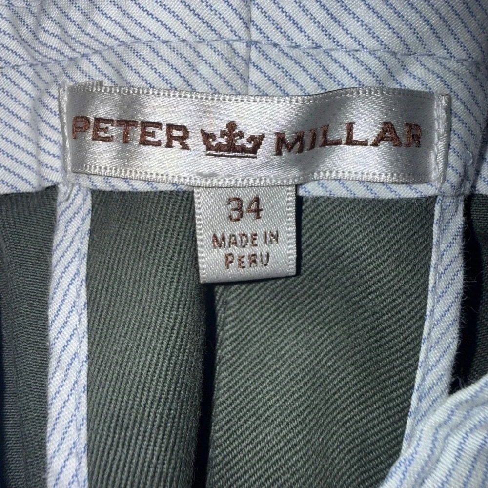 Peter Millar Crown Raleigh Washed Twill Pima Cotton Chino Pants Mens 34‎ MF16B84